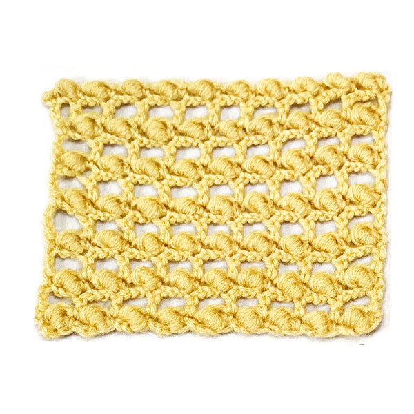 תרשים סריגה במסרגה אחת ספירלה