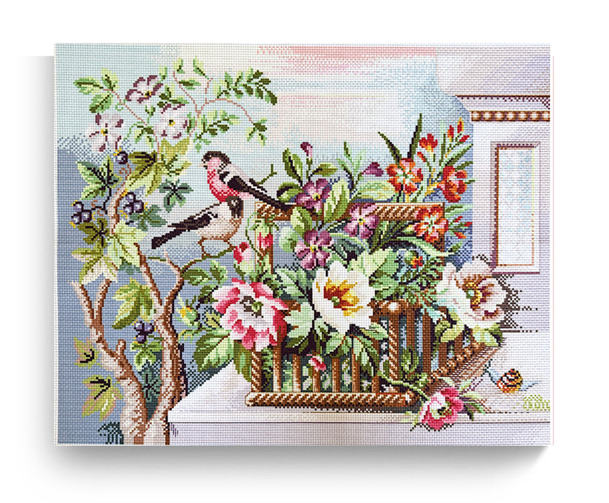 ערכת רקמה מודפסת על בד אידה 50X40 ס״מ Art.0218