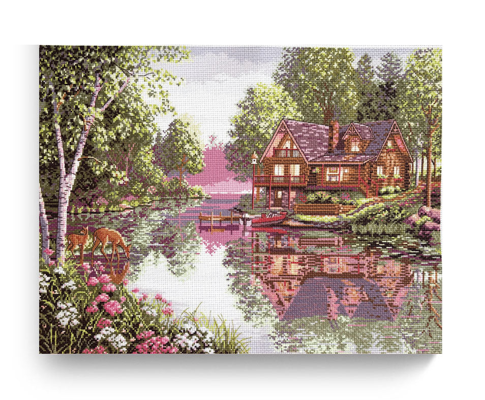 ערכת רקמה מודפסת על בד אידה 50X40 ס״מ Art.0236