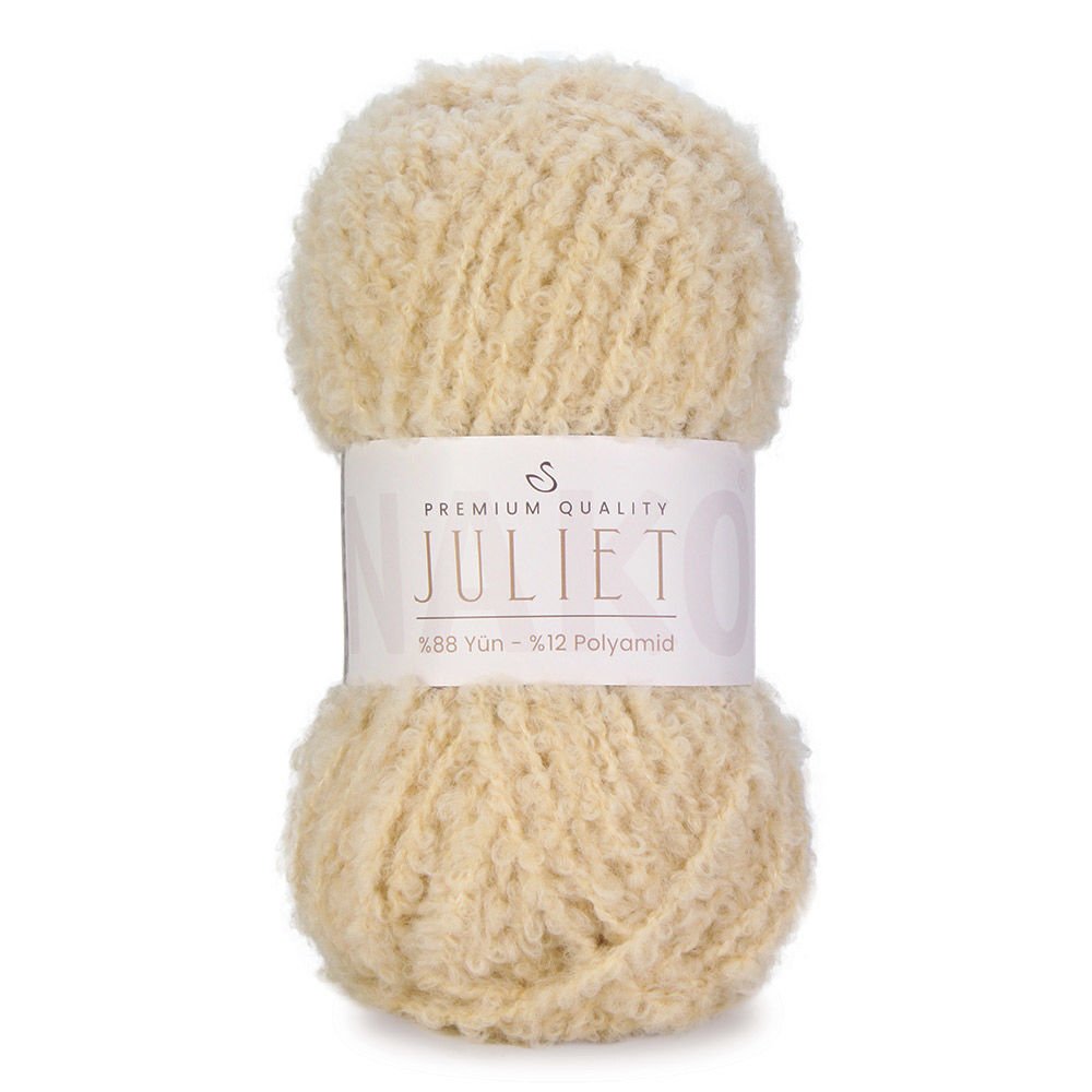 ג׳ולייט חוטי בוקלה פרימיום למסרגות 8-10 JULIET