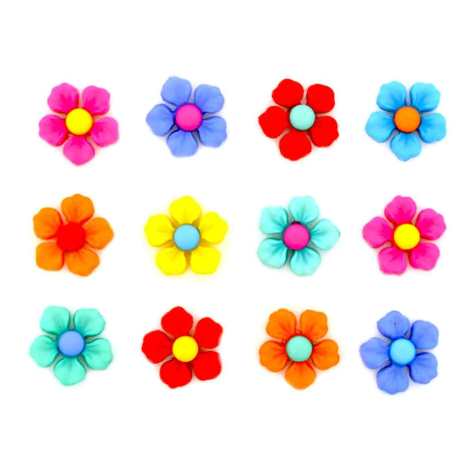 פרחי אביב - כפתורים מעוצבים