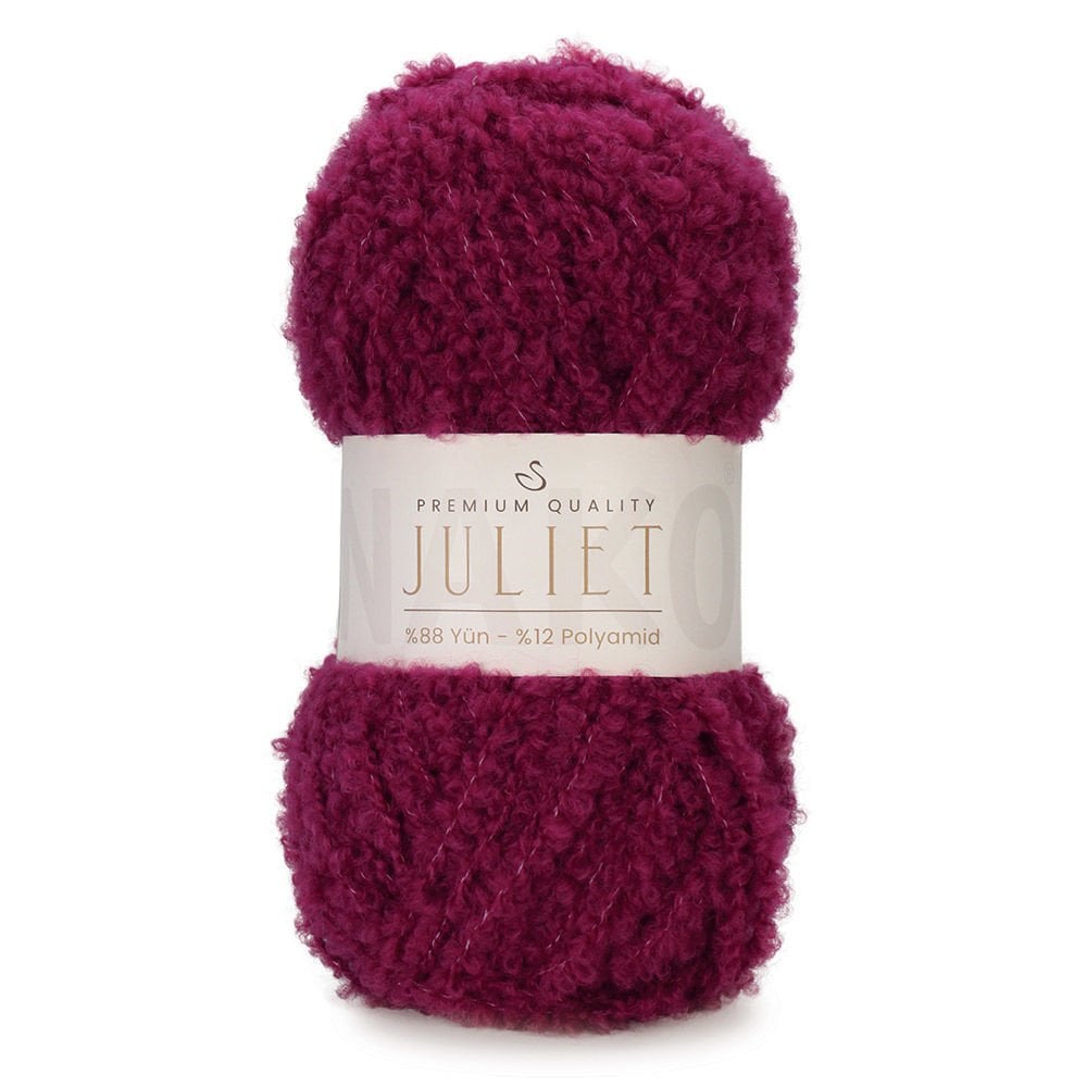 ג׳ולייט חוטי בוקלה פרימיום למסרגות 8-10 JULIET