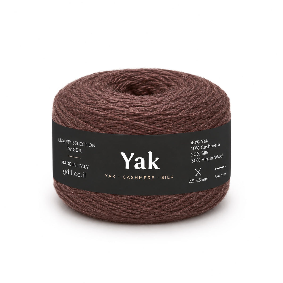 צמר יוקרתי איטלקי – יאק, קשמיר ומשי | YAK 100g/750m