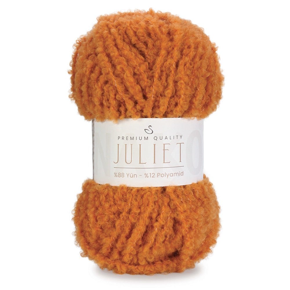 ג׳ולייט חוטי בוקלה פרימיום למסרגות 8-10 JULIET