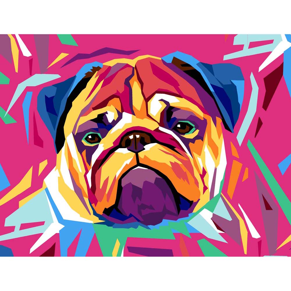 בד קנבס לרקמה עם ציור מודפס בגודל 50X65 ס״מ 133.3592