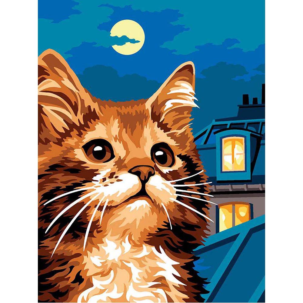 בד קנבס לרקמה עם ציור מודפס בגודל 40X50 ס״מ 153.1469