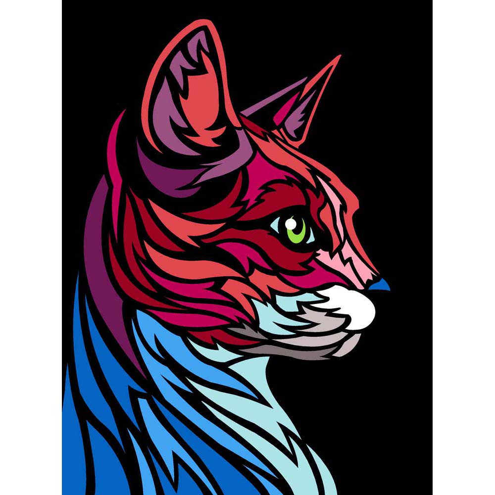 בד קנבס לרקמה עם ציור מודפס בגודל 40X50 ס״מ 153.1476