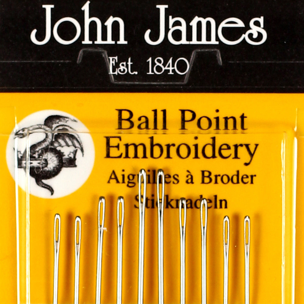 סט 10 מחטים לרקמה מידות 3/7