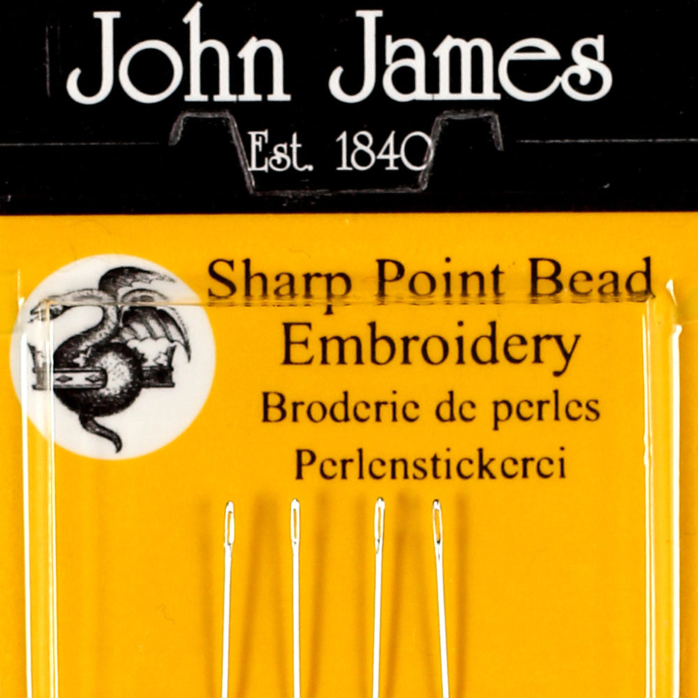 מחטים דקות וקצרות לרקמת חרוזים