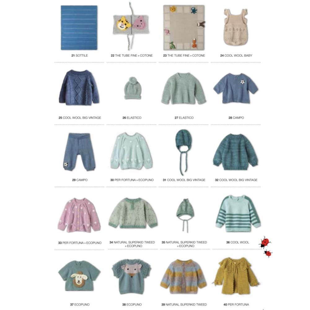 LANA GROSSA חוברת סריגה לתינוקות NO. 21 - מהדורה גרמנית