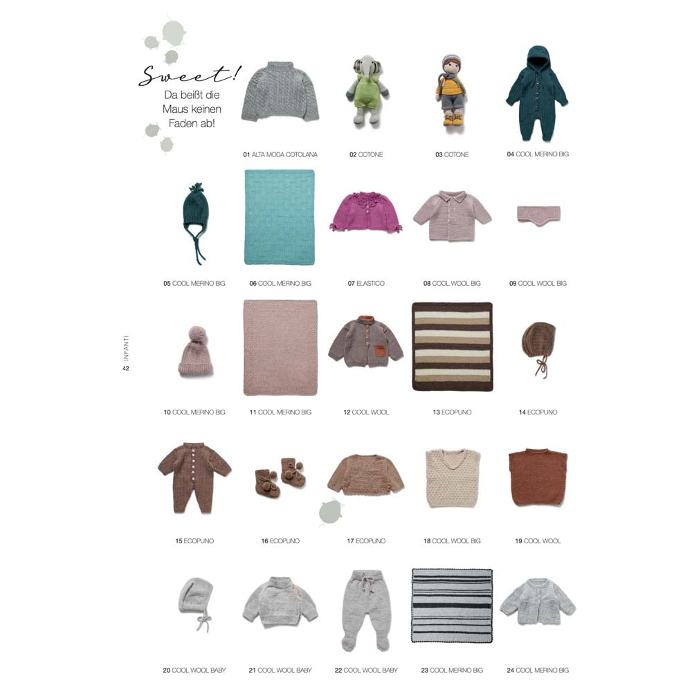 LANA GROSSA חוברת סריגה לתינוקות NO. 20 - מהדורה גרמנית