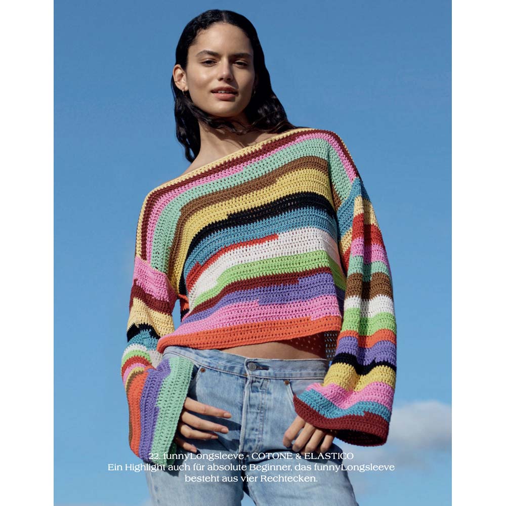 LANA GROSSA חוברת סריגה במסרגה אחת מס׳6 - מהדורה גרמנית