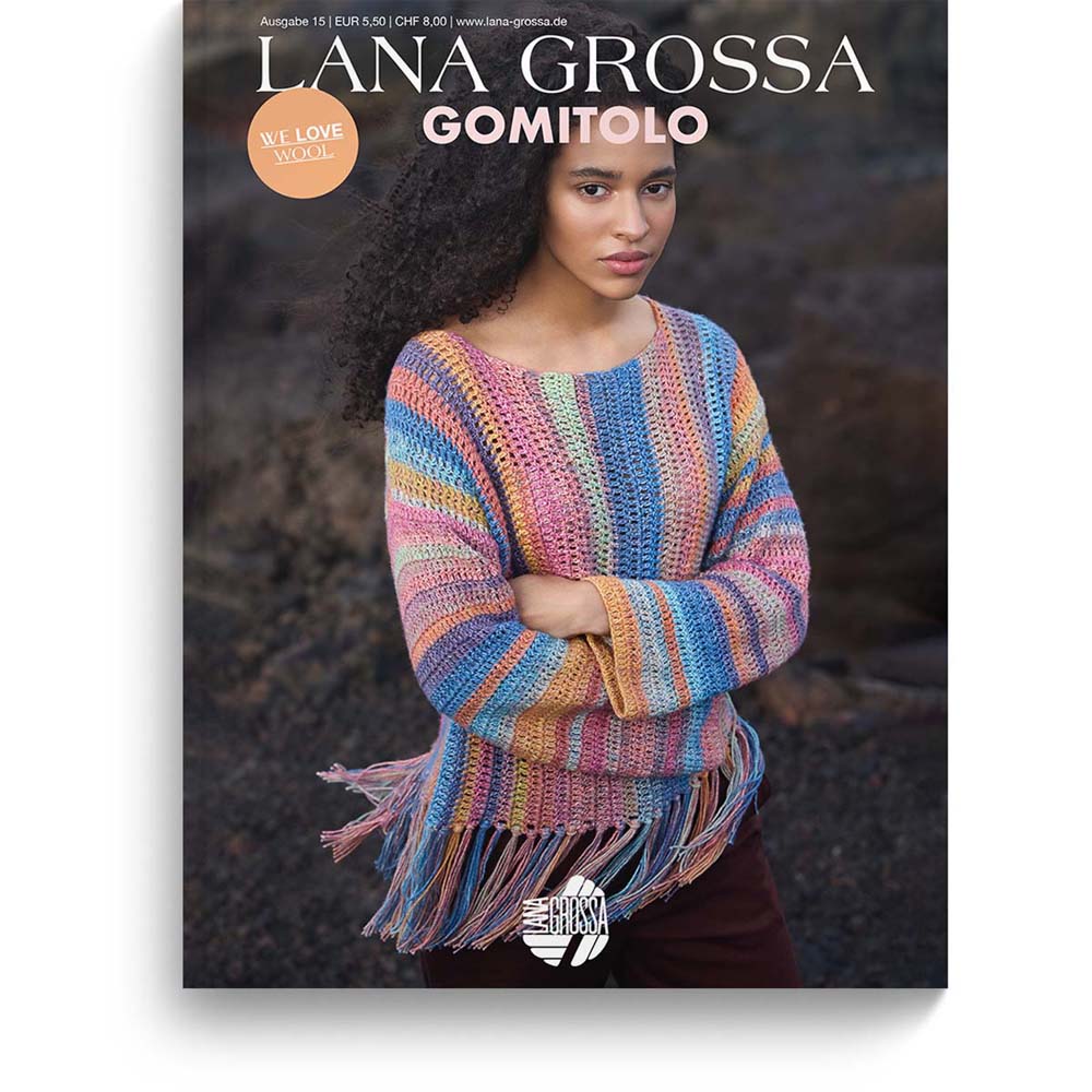 LANA GROSSA חוברת סריגה צבעונית מס׳15 - מהדורה גרמנית