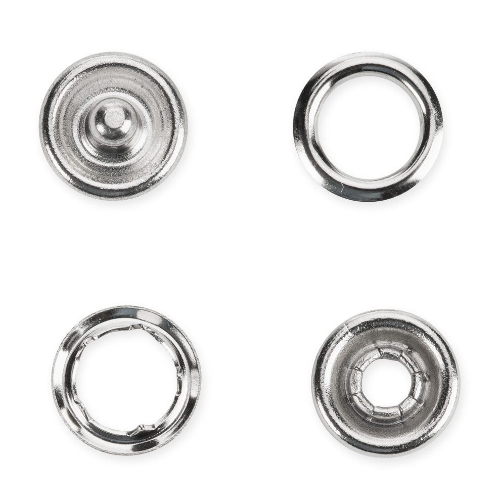 לחצניות כסף 10 מ״מ לבדים קלים