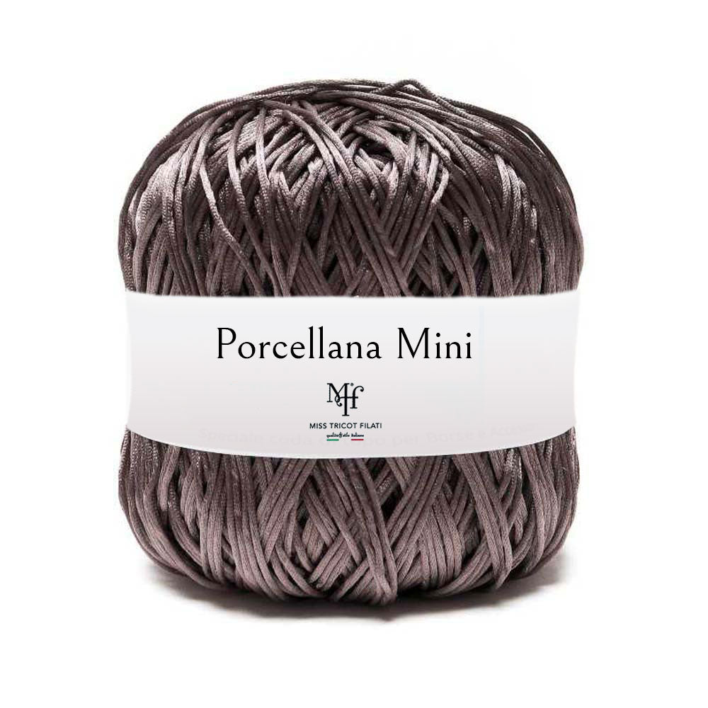 שרוך מבריק לסריגת תיקים ומקרמה 100g/85m PORCELLANA MINI