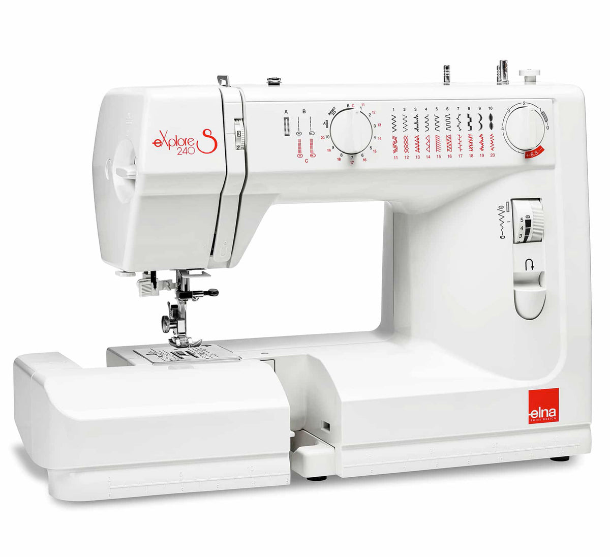 אלנה 240S בעיצוב חדש מכונת תפירה חזקה למתקדמים ELNA