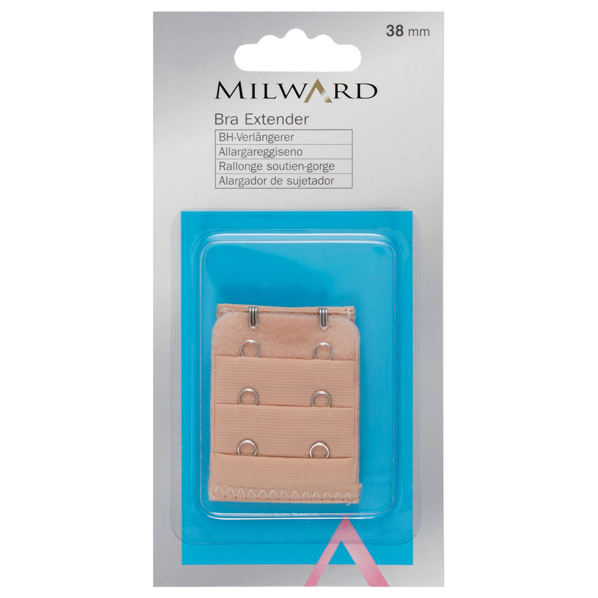 מאריך חזייה 2-3 קרסים 28-50 מ"מ לבן/גוף/שחור