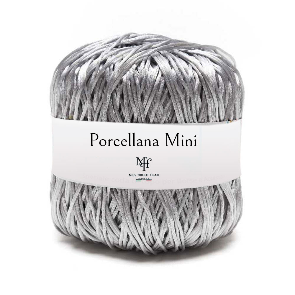 שרוך מבריק לסריגת תיקים ומקרמה 100g/85m PORCELLANA MINI