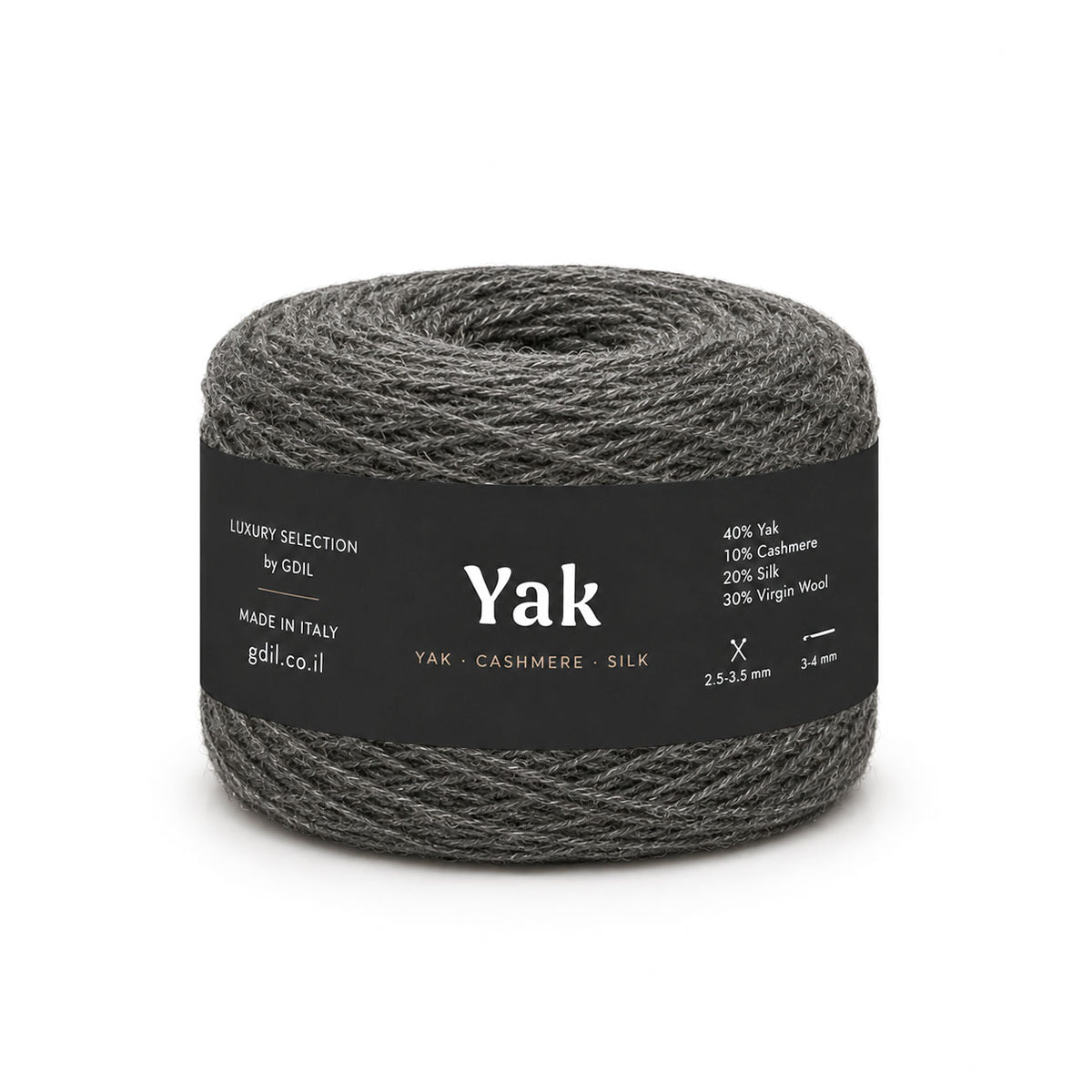 צמר יוקרתי איטלקי – יאק, קשמיר ומשי | YAK 100g/750m