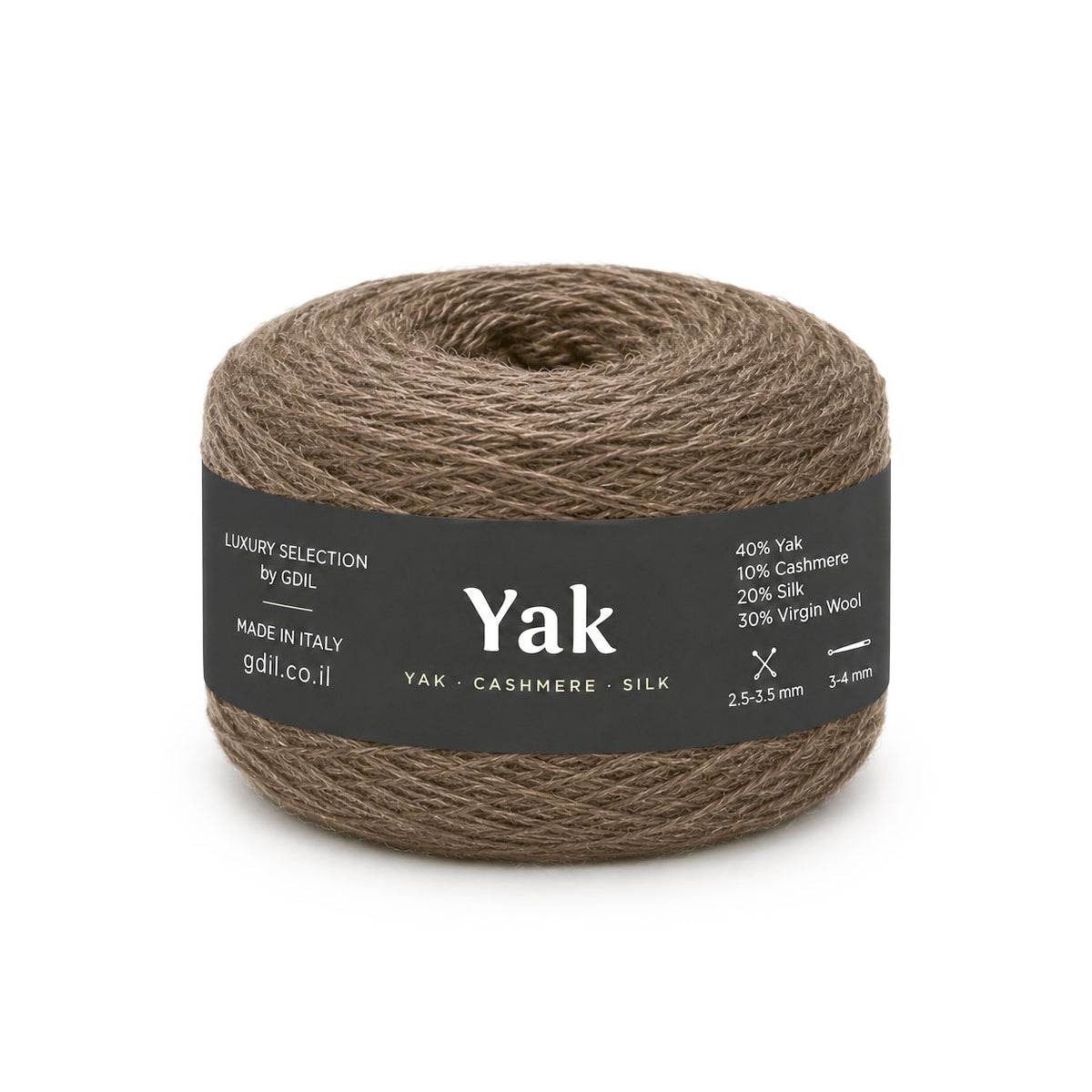 צמר יוקרתי איטלקי – יאק, קשמיר ומשי | YAK 100g/750m