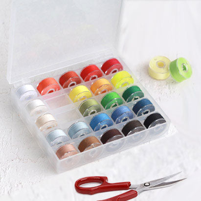 קופסה לאחסון 25 סלילים למכונת תפירה