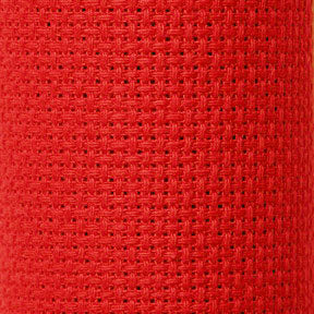 בד רקמה איידה מס׳14/9 צבע אדום 50X70 ס״מ AIDA
