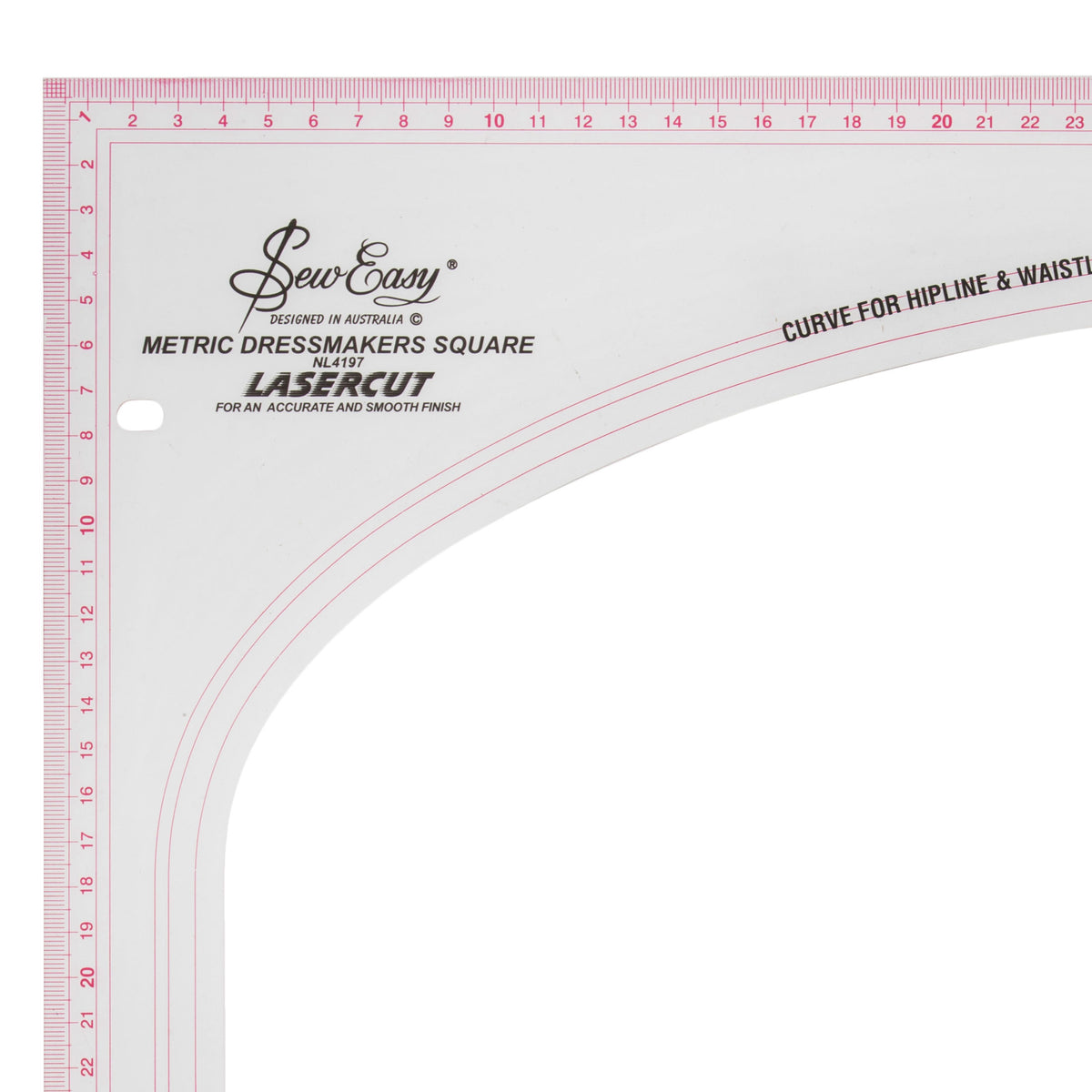 סרגל לתדמיתנות 60X36 ס״מ מפלסטיק שקוף עם קימורים לירכיים ולמותניים