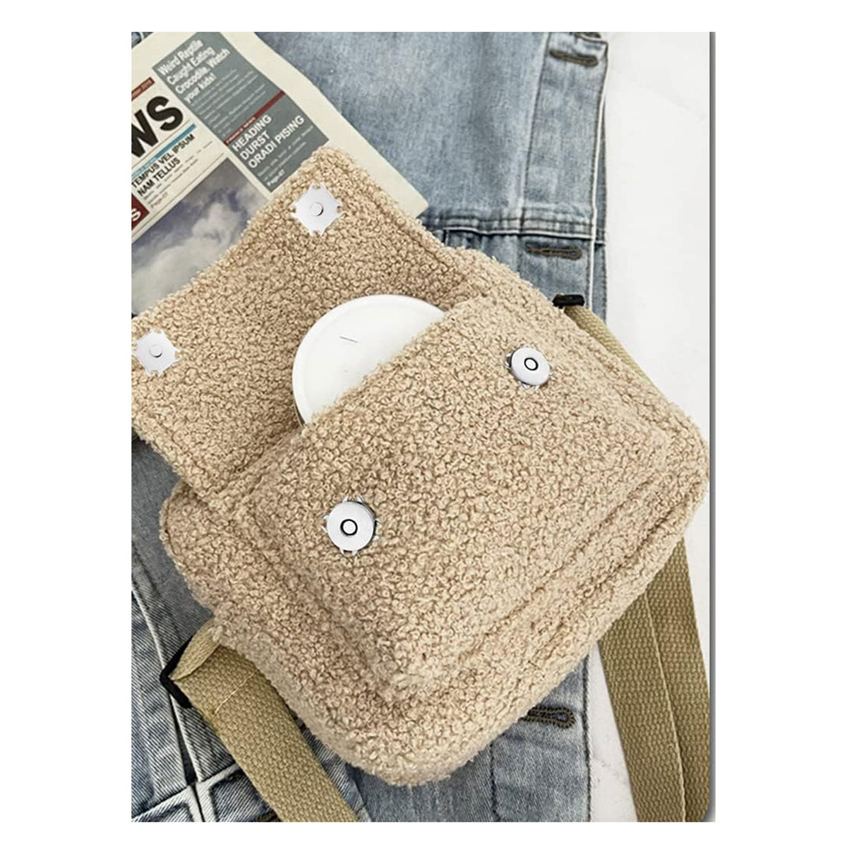 זוג סוגרי מגנט לתפירה לתיק