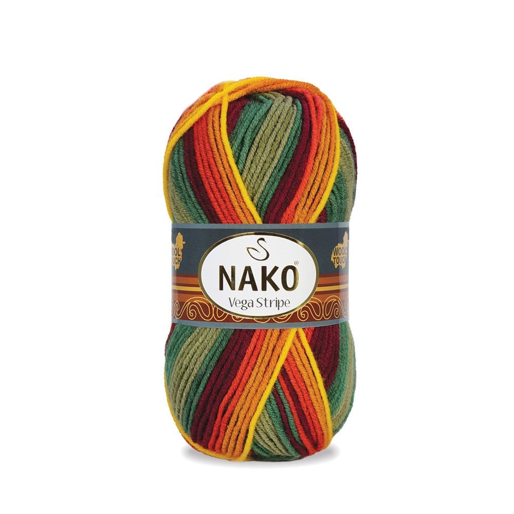 צמר מתחלף פסים למסרגות 4-6 VEGA STRIPE