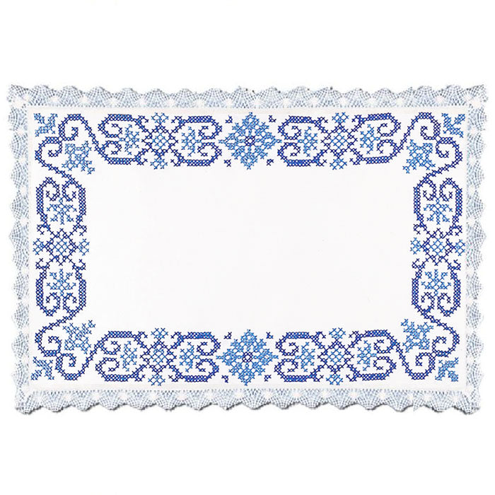 מפית מלכותית לרקמת איקסים לשולחן השבת 35X55 ס״מ 1022.8762