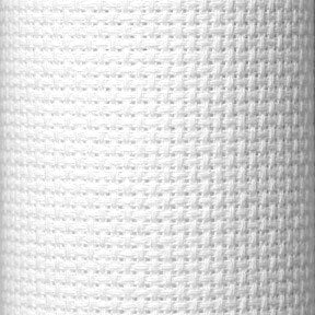 בד רקמה איידה מס׳9-18 צבע לבן 50X75 ס״מ AIDA