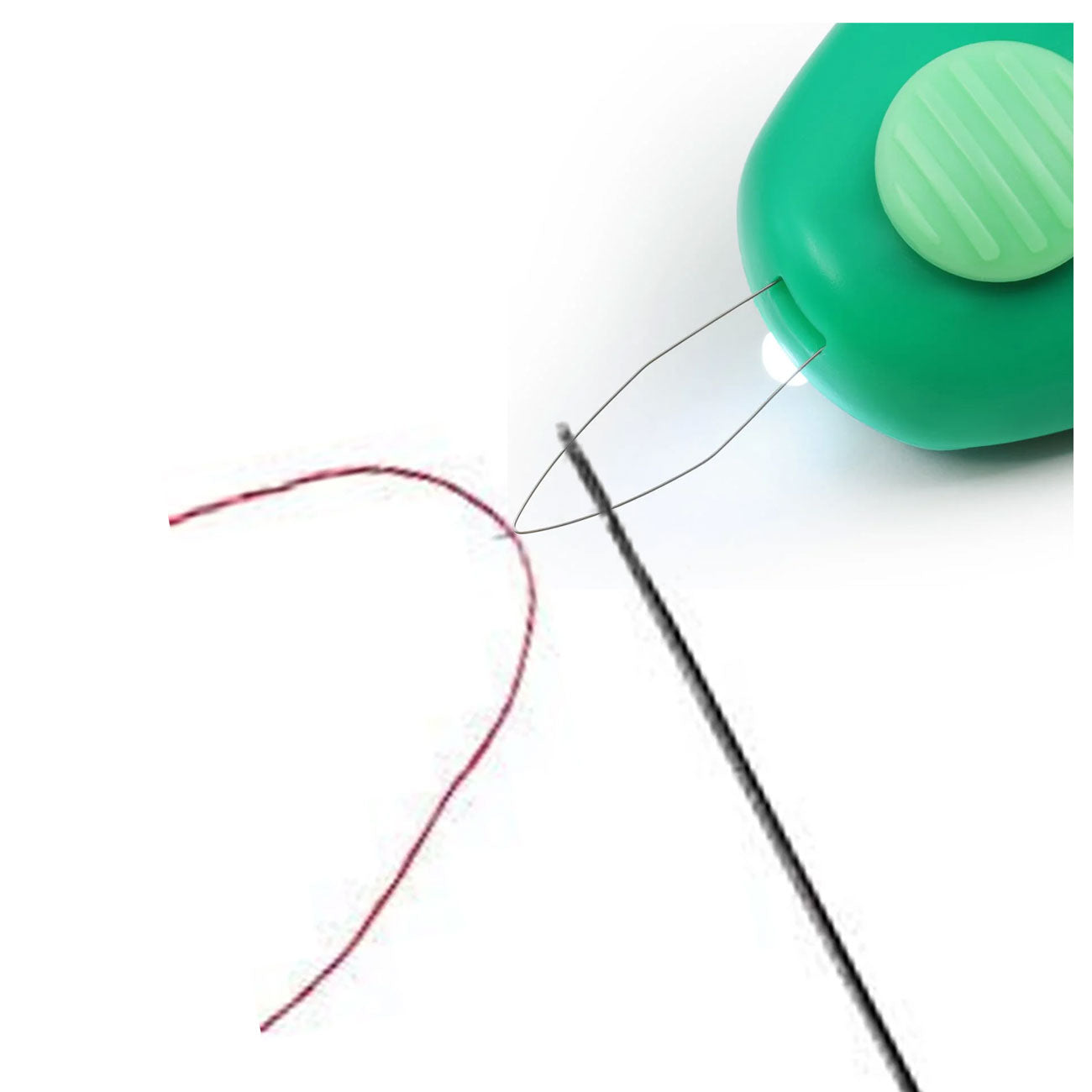 משחיל מחט עם תאורת לד וחותך חוט Deluxe LED