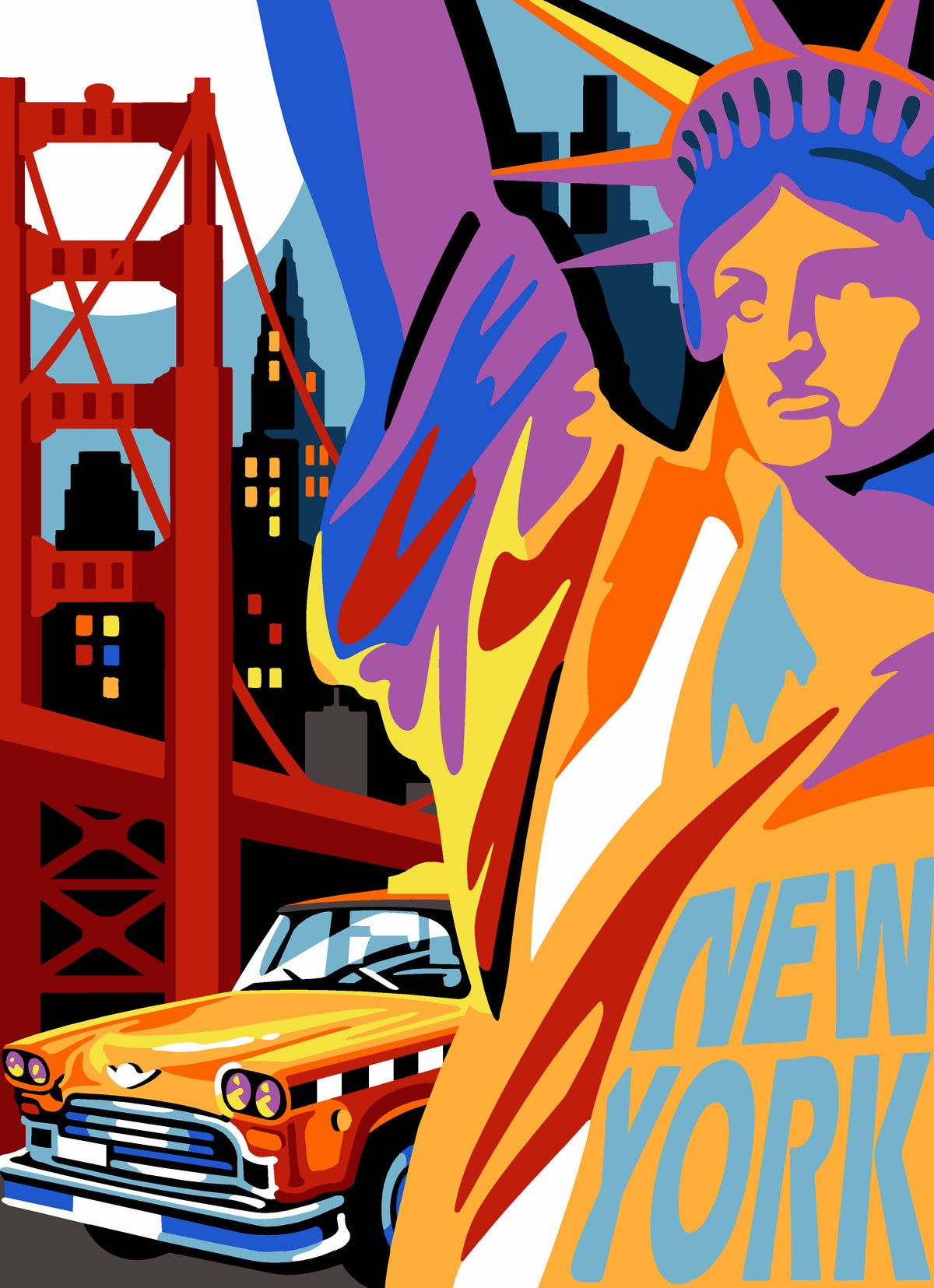 בד קנבס לרקמה עם ציור מודפס בגודל 45X60 ס״מ 929.748