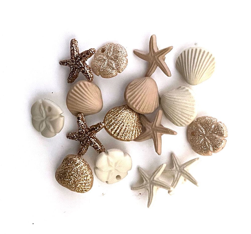 יפהפיות החוף - כפתורים מעוצבים