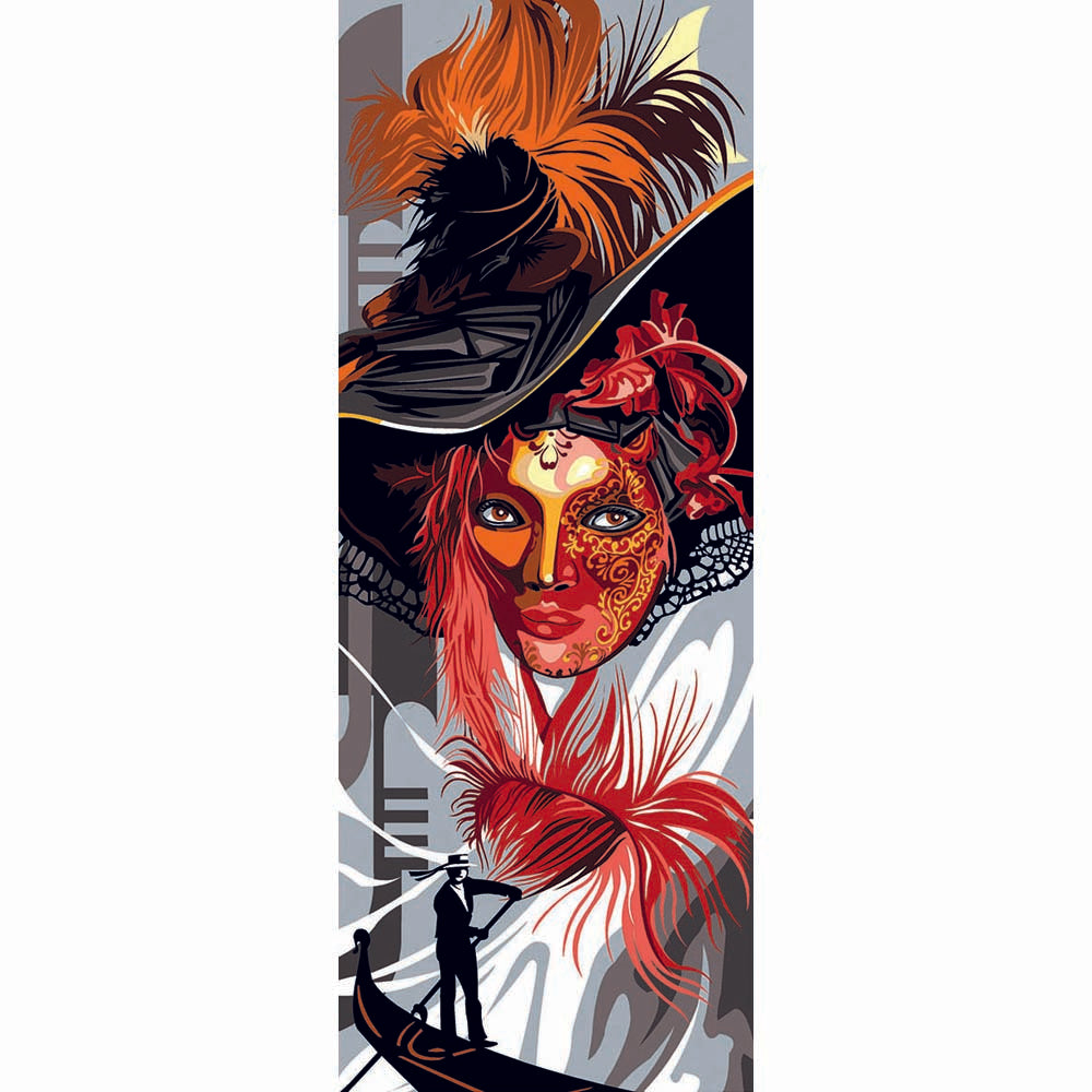 בד קנבס לרקמה עם ציור מודפס בגודל 25X60 ס״מ 950.133