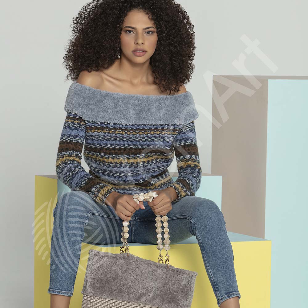 צמר חכם ג׳קארד בעובי בינוני CRAZY COLOR