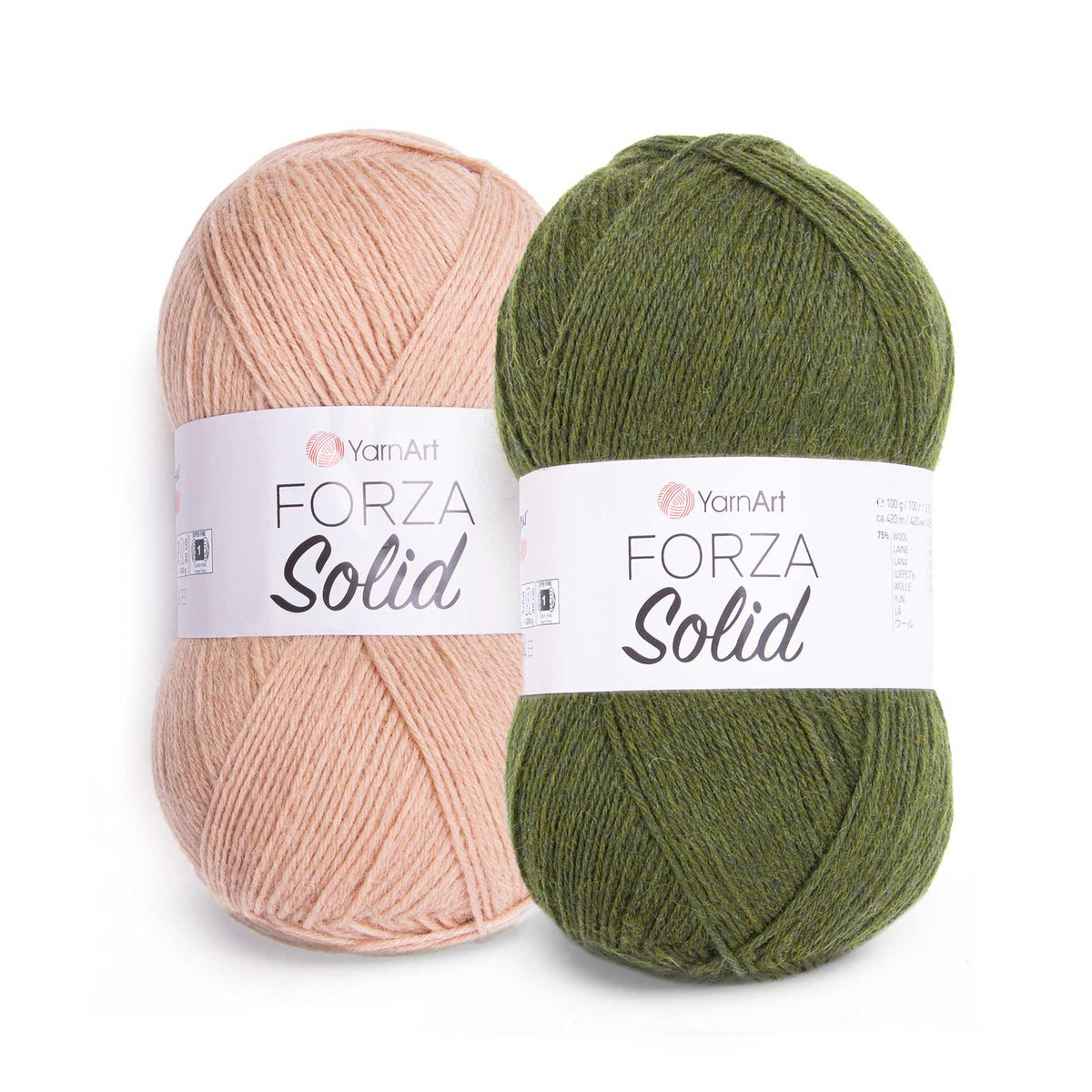 צמר דק לסריגת גרביים FORZA SOLID