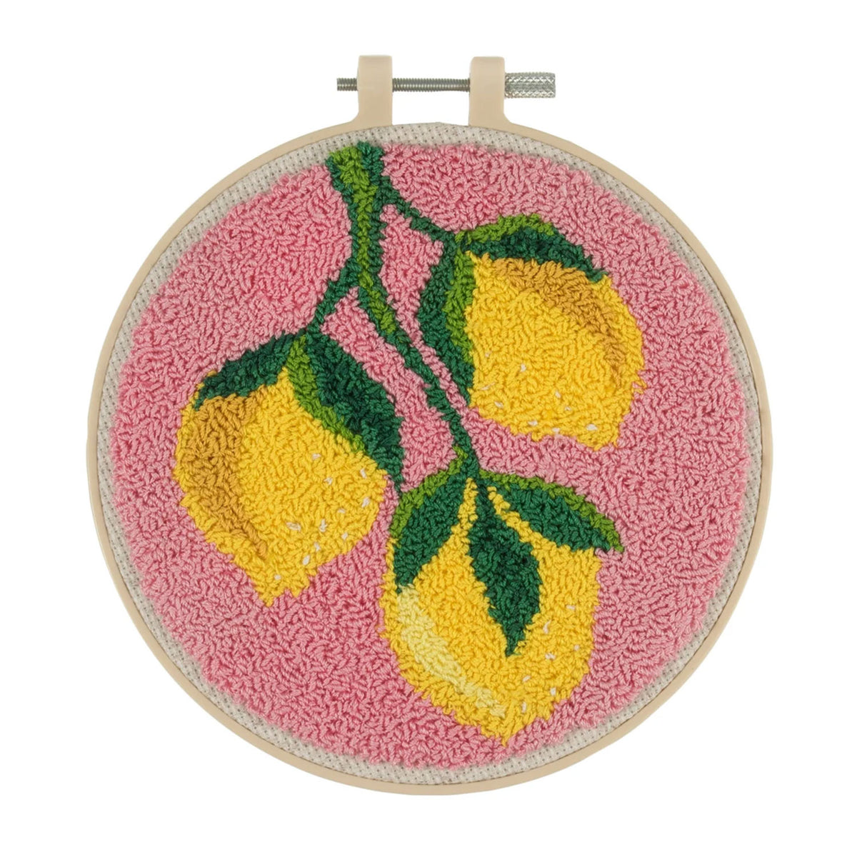 ערכת Punch Needle לרקמה – לימונים 15.2 ס”מ