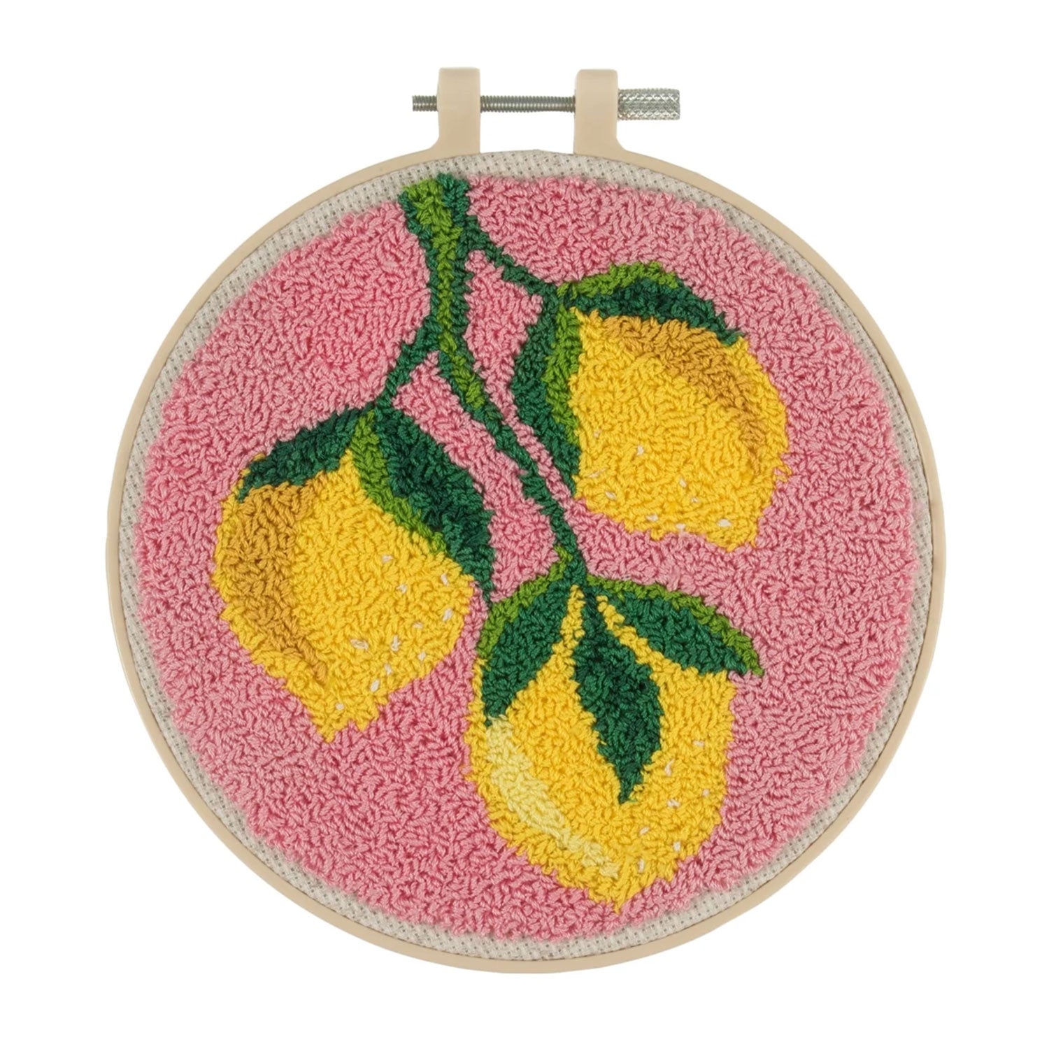 ערכת Punch Needle לרקמה – לימונים 15.2 ס”מ