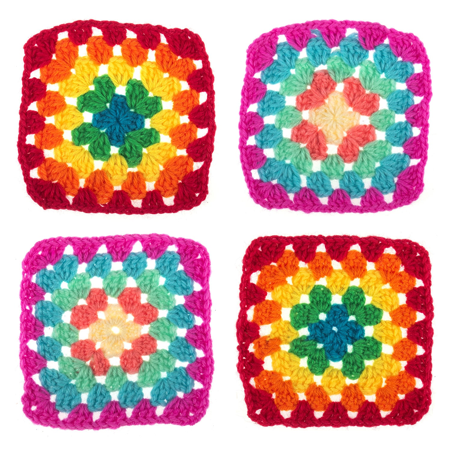 ערכת קרושה למתחילים – ריבועי גרני צבעוניים