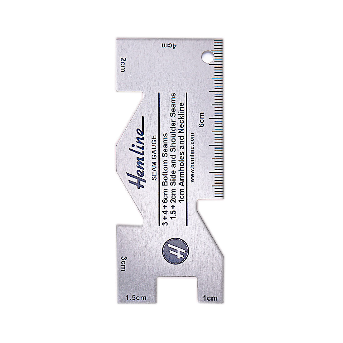 סרגל סימון מכפלת ומד תפר 1-6 ס״מ