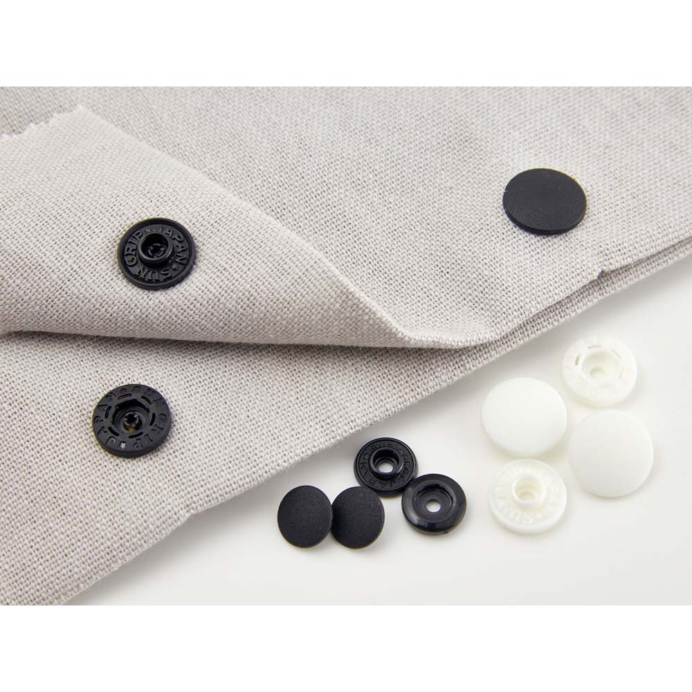 לחצניות פלסטיק 9 מ״מ התקנה ללא מכשיר, סט 10 יח׳