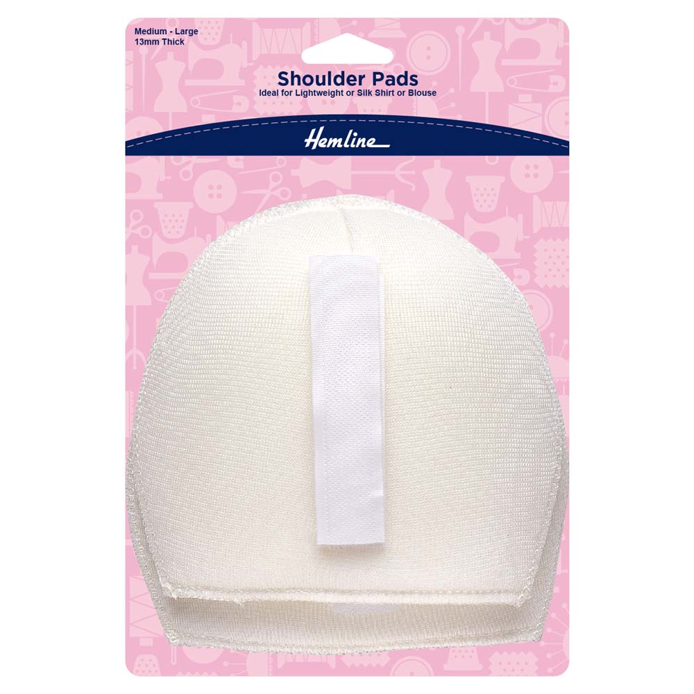 כריות כתף עם סקוץ׳ לחולצות צבע לבן S-M / M-L