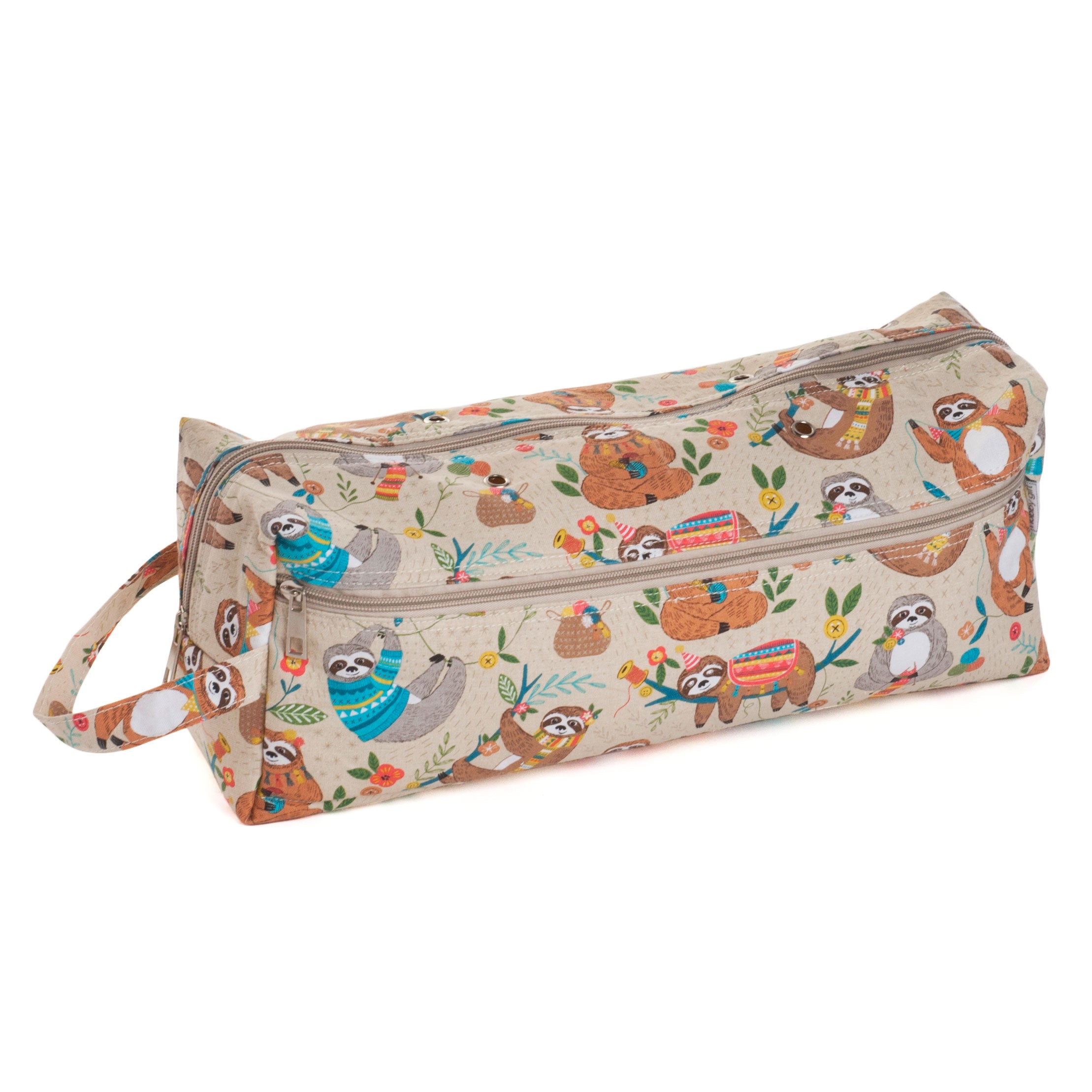 תיק אחסון צמר סריגה, מסרגות ואביזרים