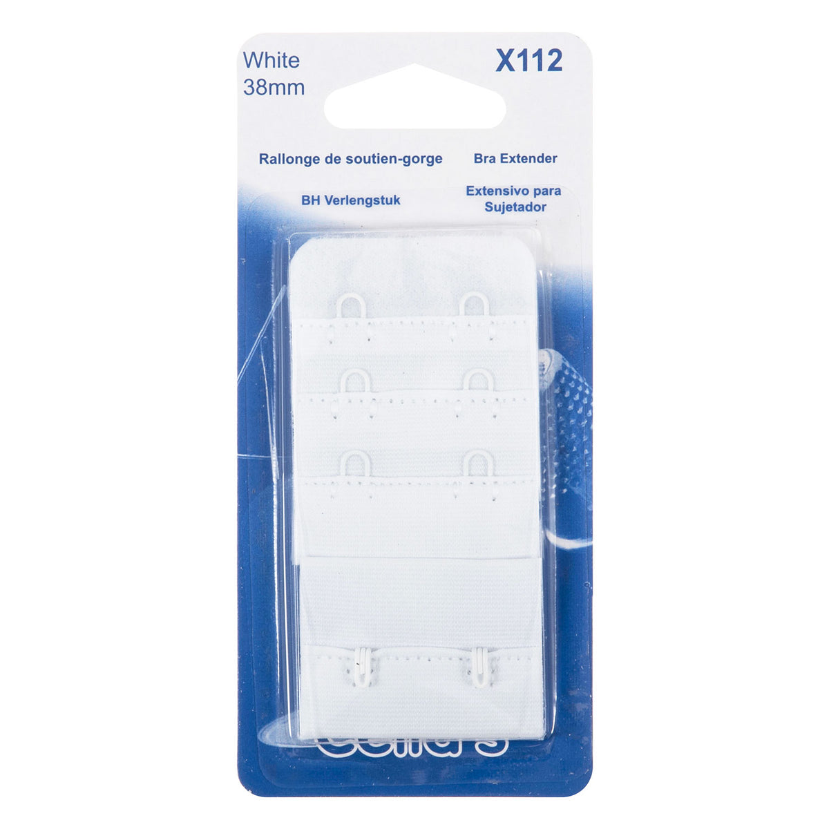 מאריך חזייה – 2 קרסים, לבן