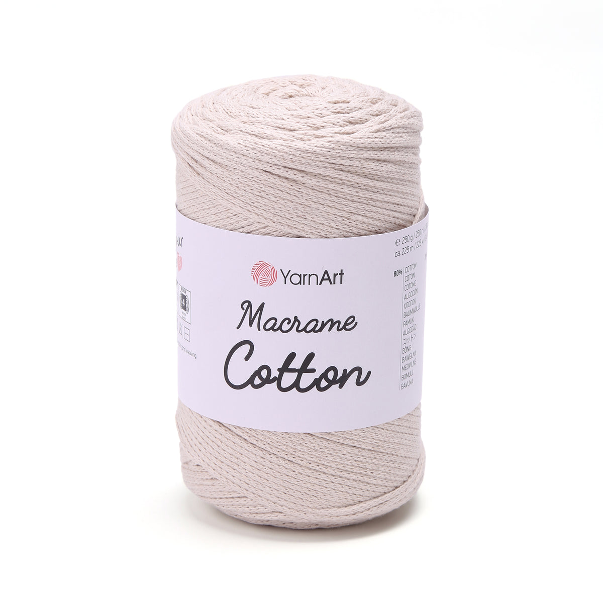 חוטי מקרמה לסריגה ולעבודת יד MACRAME COTTON