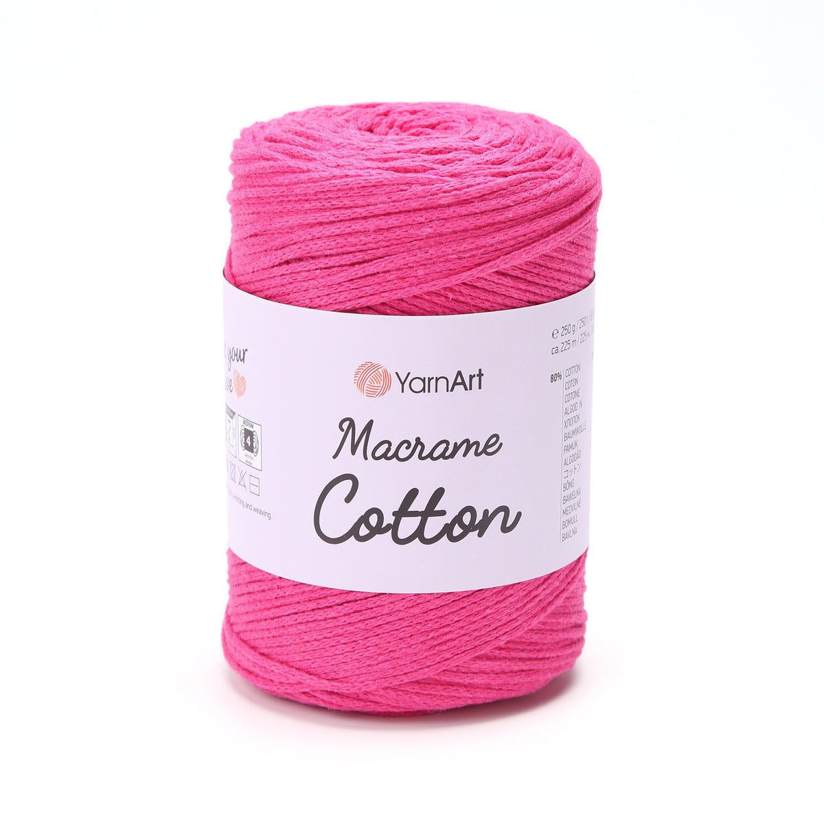 חוטי מקרמה לסריגה ולעבודת יד MACRAME COTTON