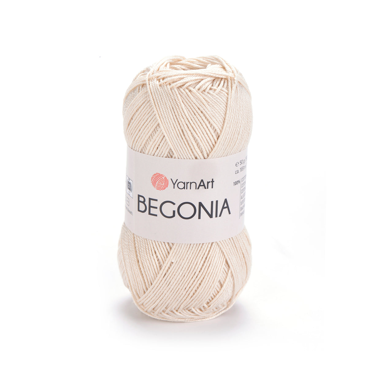 בגוניה כותנה איכותית לקרושה וסריגה BEGONIA 50g/169m