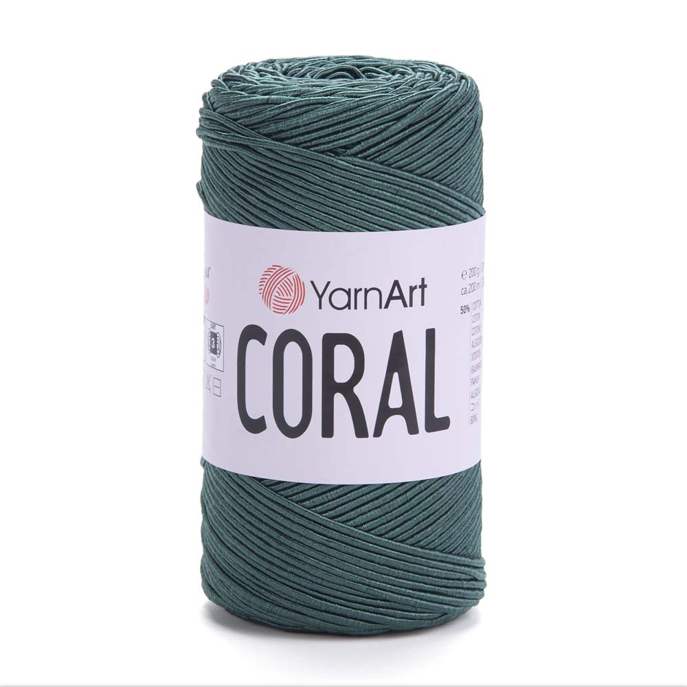 חוטי כותנה לסריגת תיקים CORAL 200g