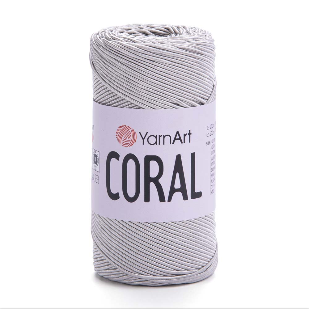 חוטי כותנה לסריגת תיקים CORAL 200g